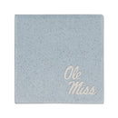 Mississippi Rebels Ceramic 4" Coaster - Baby Blue