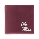 Mississippi University Ceramic Rose 4 Inch Laser Engraved Ceramic Coaster