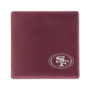 San Francisco 49ers Rose 4 Inch Laser Engraved Ceramic Coaster