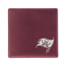Tampa Bay Buccaneers Rose 4 Inch Laser Engraved Ceramic Coaster