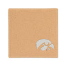 Iowa University Ceramic 4" Coaster - Sand