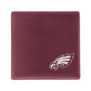 Philadelphia Eagles Rose 4 Inch Laser Engraved Ceramic Coaster