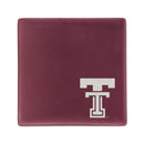 Texas Tech Ceramic Rose 4 Inch Laser Engraved Ceramic Coaster
