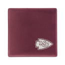 Kansas City Chiefs Rose 4 Inch Laser Engraved Ceramic Coaster