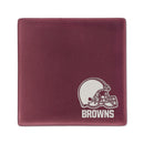 Cleveland Browns Rose 4 Inch Laser Engraved Ceramic Coaster