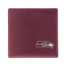 Seattle Seahawks Rose 4 Inch Laser Engraved Ceramic Coaster