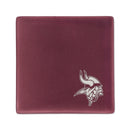Minnesota Vikings Rose 4 Inch Laser Engraved Ceramic Coaster