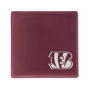 Cincinnati Bengals Rose 4 Inch Laser Engraved Ceramic Coaster