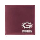 Green Bay Packers Rose 4 Inch Laser Engraved Ceramic Coaster