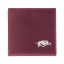 Arkansas University Ceramic Rose 4 Inch Laser Engraved Ceramic Coaster
