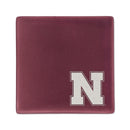 Nebraska University Ceramic Rose 4 Inch Laser Engraved Ceramic Coaster