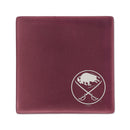 Sabres Ceramic Rose 4 Inch Laser Engraved Ceramic Coaster