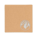 Timberwolves Sand 4 Inch Laser Engraved Ceramic Coaster
