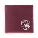 Panthers - Fl Ceramic Rose 4 Inch Laser Engraved Ceramic Coaster