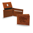 NCAA Kansas State Wildcats Genuine Leather Billfold Wallet - 3.25" x 4.25" - Slim Style By Rico Industries