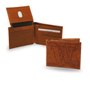 NCAA Washington Huskies Genuine Leather Billfold Wallet - 3.25" x 4.25" - Slim Style By Rico Industries