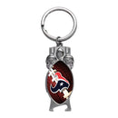 Houston Texans Sculpted Football Bottle Opener Keychain