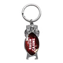 Louisiana-Lafayette Ragin Cajuns Sculpted Bottle Opener Keychain