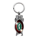 Jets Sculpted Bottle Opener Keychain