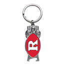 Rutgers Scarlet Knights Sculpted Bottle Opener Keychain