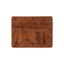 Texans Embossed Genuine Leather Credit Card Wallet