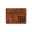 NY Giants Embossed Genuine Leather Credit Card Wallet