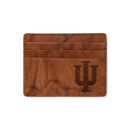 Indiana University Embossed Genuine Leather Credit Card Wallet