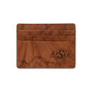 Oklahoma State Embossed Genuine Leather Credit Card Wallet