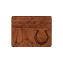 Colts Embossed Genuine Leather Credit Card Wallet