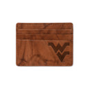 West Virginia University Embossed Genuine Leather Credit Card Wallet