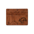 Rams Embossed Genuine Leather Credit Card Wallet