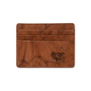 Kansas University Embossed Genuine Leather Credit Card Wallet