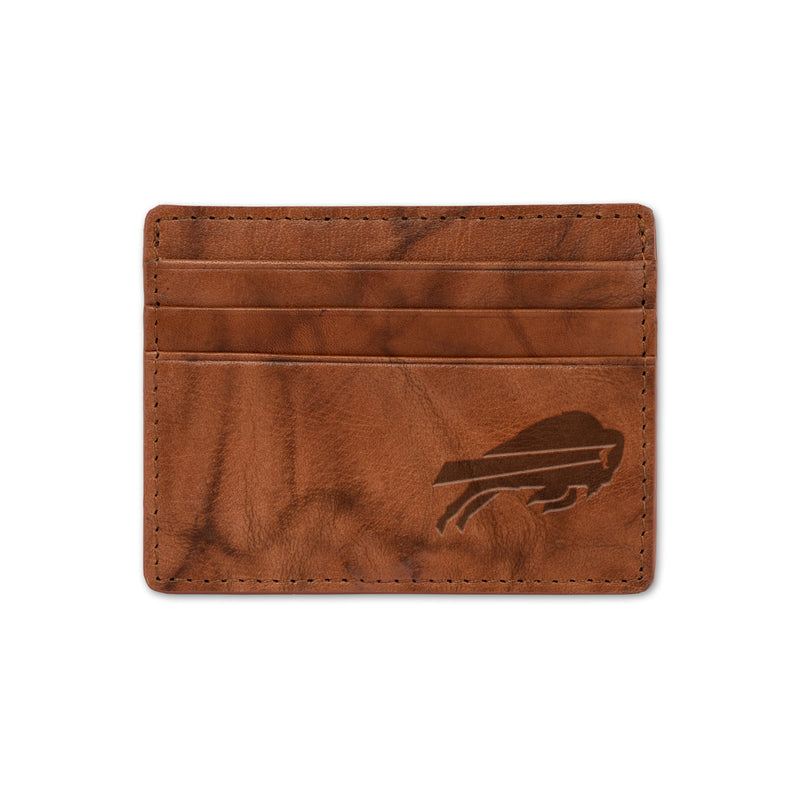 Bills Embossed Genuine Leather Credit Card Wallet