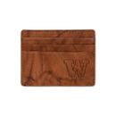 Washington University Embossed Genuine Leather Credit Card Wallet