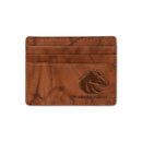 Boise State Embossed Genuine Leather Credit Card Wallet