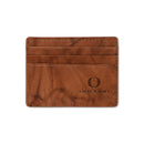 Oregon University Embossed Genuine Leather Credit Card Wallet
