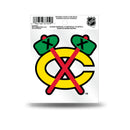 Blackhawks "C With Tomahawks" Static Cling Small