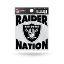 Raiders "Raider Nation" Small Static Cling