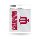 Indiana University 2026 Football National Champions Small Static Cling