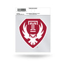 Temple Owls Primary Small Static Cling