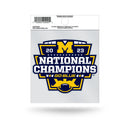 Michigan Wolverines 2023-24 CFP National Champions Small Static Cling