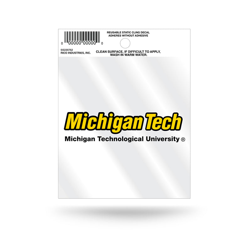 Michigan Tech Small Static Cling