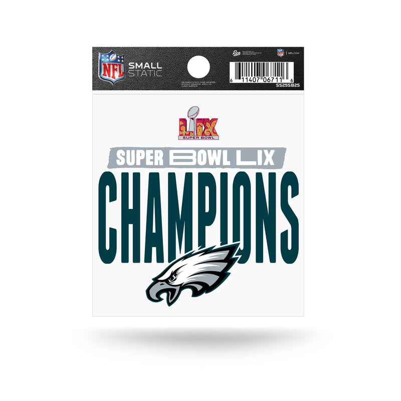 Philadelphia Eagles 2025 Super Bowl LIX Champions Small Static Cling