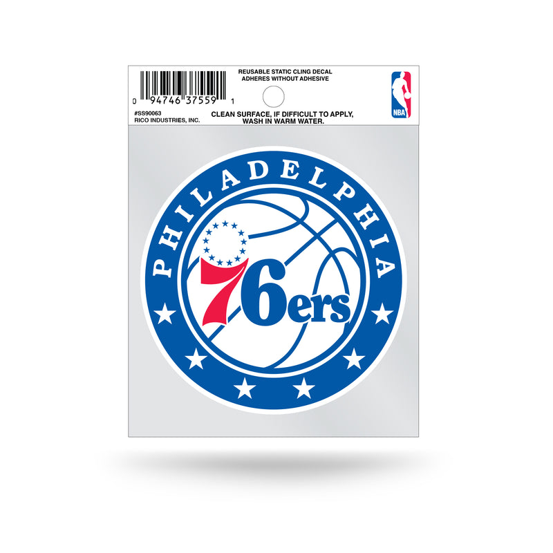 76ers Static Cling Small