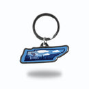 Tennessee Titans Resort Design State Shaped Keychain - Tennessee