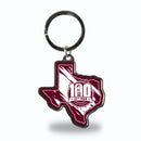 Texas A&M - Texas State Shaped Keychain