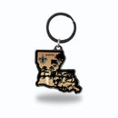 New Orleans Saints Resort Design State Shaped Keychain - Louisiana