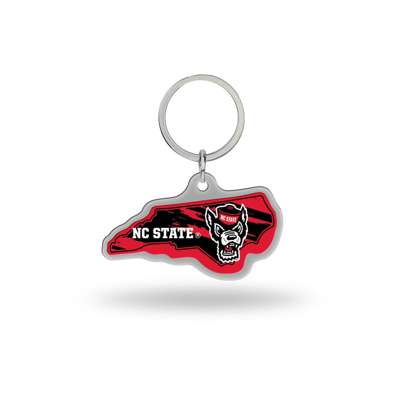 North Carolina State Primary Logo State Shaped Keychain