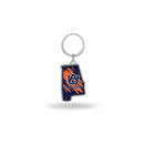 Auburn - Alabama State Shaped Keychain