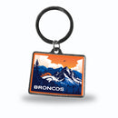 Denver Broncos Resort Design State Shaped Keychain - Colorado